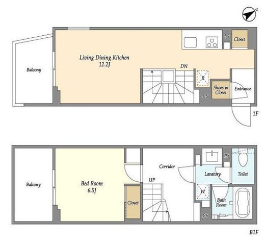 コンフォリア上目黒　102号室　間取り