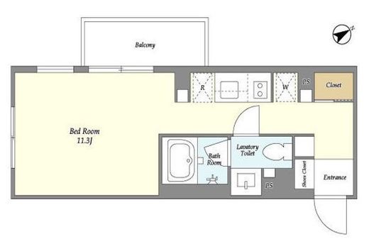 コンフォリア上目黒　202号室　間取り