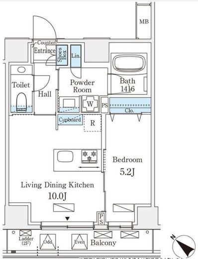オーパスレジデンス南青山　303号室　間取り