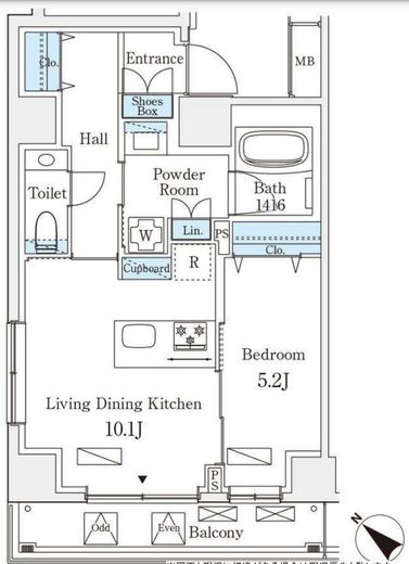 オーパスレジデンス南青山　603号室　間取り