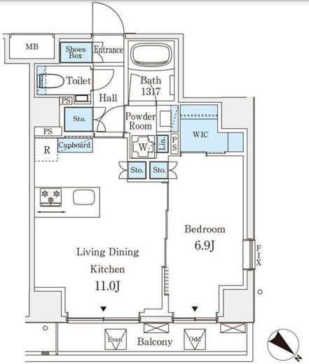オーパスレジデンス南青山　903号室　間取り