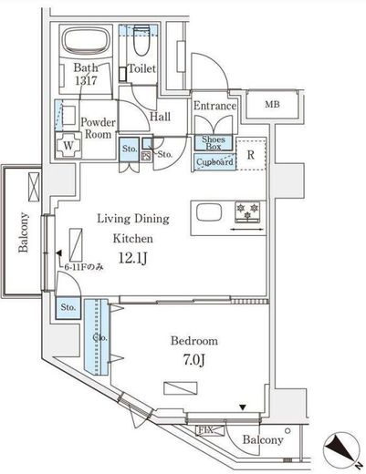 オーパスレジデンス南青山　904号室　間取り