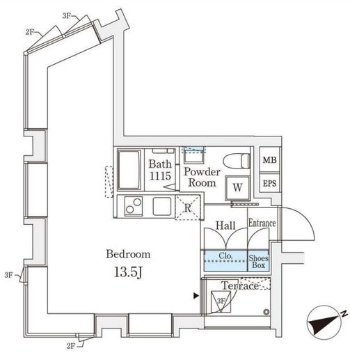 コージーコート四谷坂町　302号室　間取り