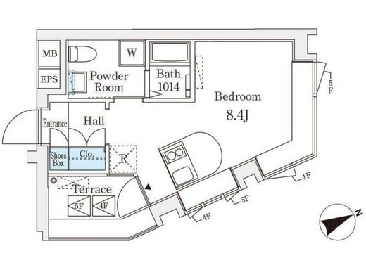 コージーコート四谷坂町　403号室　間取り