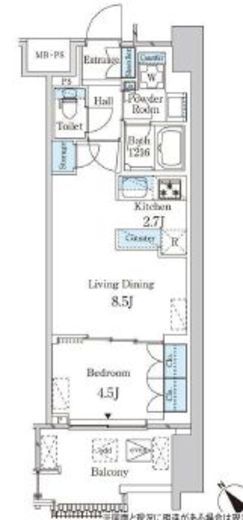 レガシス中目黒　205号室　間取り