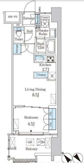 レガシス中目黒　306号室　間取り