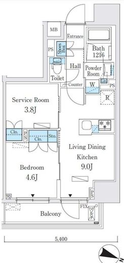 ジオエント本郷三丁目　805号室　間取り