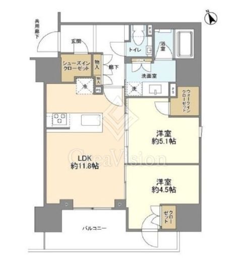プラウド五反田　703号室　間取り