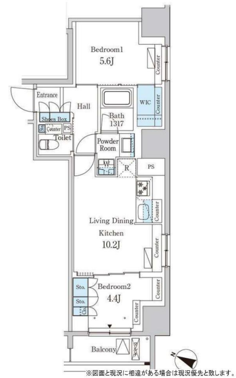 パークアクシス神保町　302号室　間取り