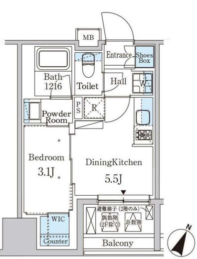 パークアクシス神保町　306号室　間取り