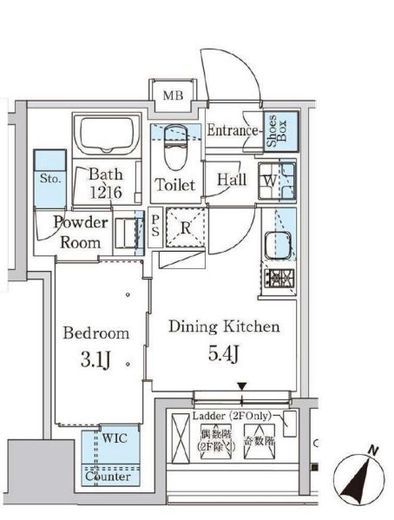 パークアクシス神保町　503号室　間取り