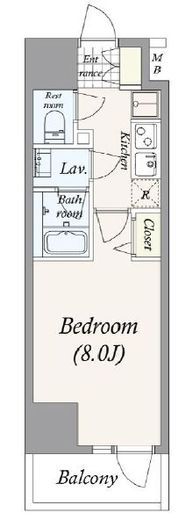 GRANPASEO三ノ輪 (グランパセオ三ノ輪)　1201号室　間取り