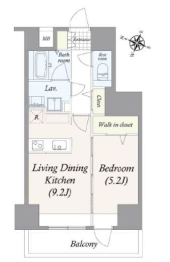 GRANPASEO三ノ輪 (グランパセオ三ノ輪)　1203号室　間取り