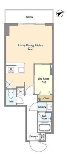 アルファコート亀戸2　302号室　間取り