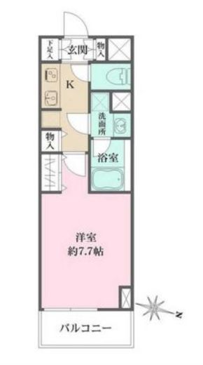 WHARF森下 (ワーフ森下)　502号室　間取り