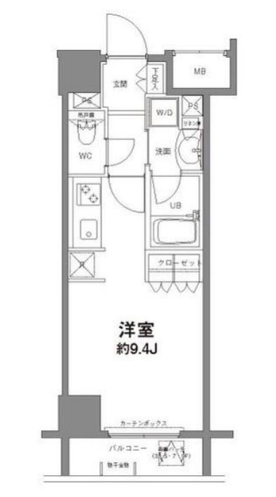 コンフォリア新宿御苑Ⅱ　1204号室　間取り