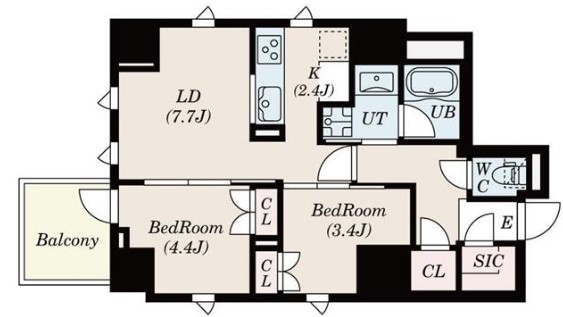 S-RESIDENCE日本橋馬喰町Aere　904号室　間取り