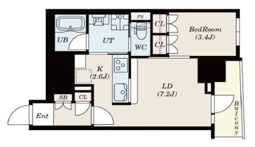 MFPRコート日本橋馬喰町　501号室　間取り
