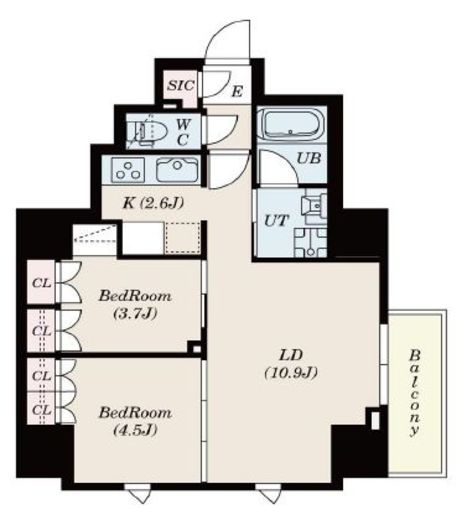 MFPRコート日本橋馬喰町　703号室　間取り