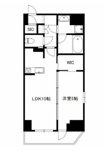 クレストコート上野　402号室　間取り