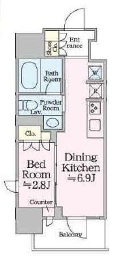 クロスレジデンス神田神保町　703号室　間取り