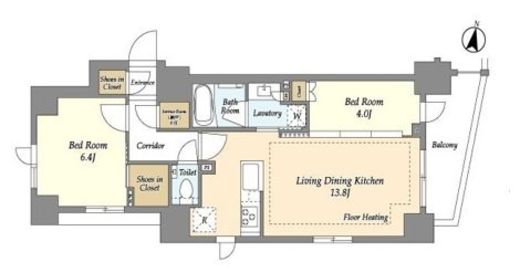 リビオ森下リバーテラス　803号室　間取り
