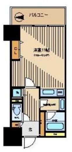 オークコート　303号室　間取り