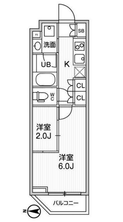 リテラス清澄白河　103号室　間取り