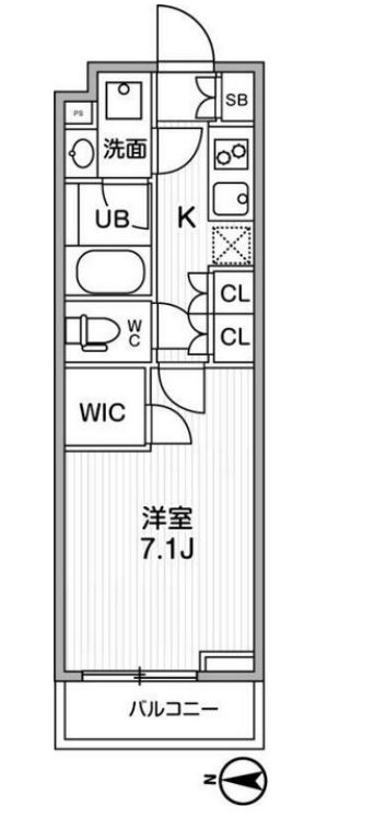 リテラス清澄白河　202号室　間取り