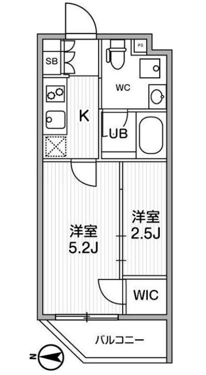 リテラス清澄白河　307号室　間取り