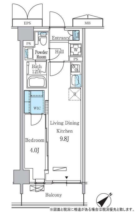 パークアクシス品川南大井パークフロント　635号室　間取り