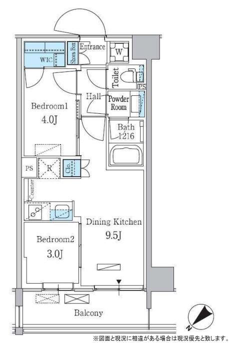 パークアクシス品川南大井パークフロント　317号室　間取り