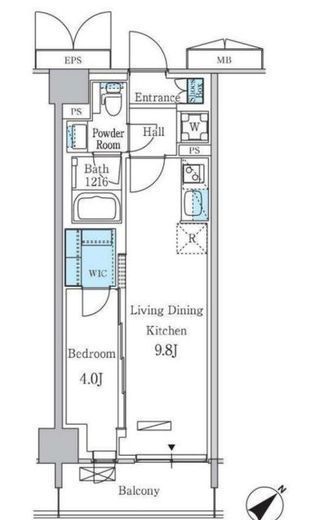 パークアクシス品川南大井パークフロント　635号室　間取り