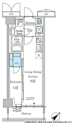パークアクシス品川南大井パークフロント　811号室　間取り