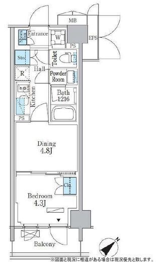 パークアクシス品川南大井パークフロント　531号室　間取り
