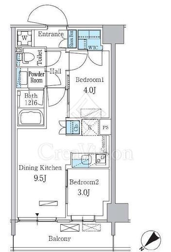 パークアクシス品川南大井パークフロント　321号室　間取り