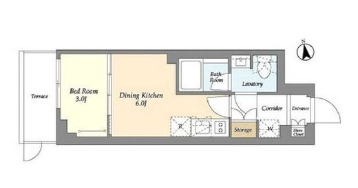 AIFLAT品川戸越パークサイド　101号室　間取り