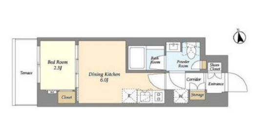 AIFLAT品川戸越パークサイド　103号室　間取り