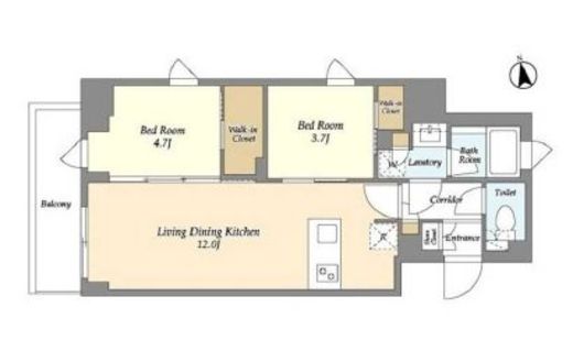 AIFLAT品川戸越パークサイド　306号室　間取り