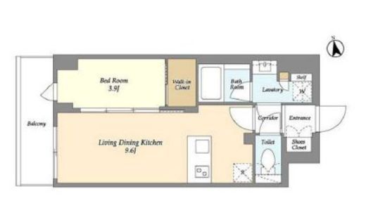 AIFLAT品川戸越パークサイド　704号室　間取り