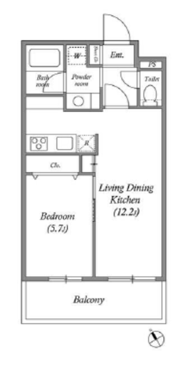 ACPレジデンス文京春日　204号室　間取り