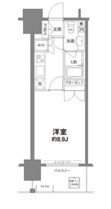 コンフォリア新宿御苑Ⅰ　1003号室　間取り