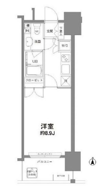 コンフォリア新宿御苑Ⅰ　602号室　間取り