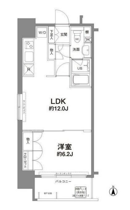 コンフォリア新宿御苑Ⅰ　901号室　間取り