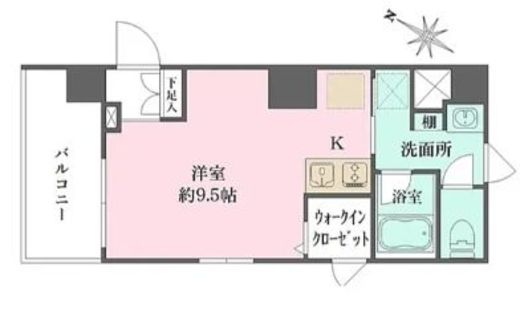 WHARF文京茗荷谷 (ワーフ文京茗荷谷)　1001号室　間取り