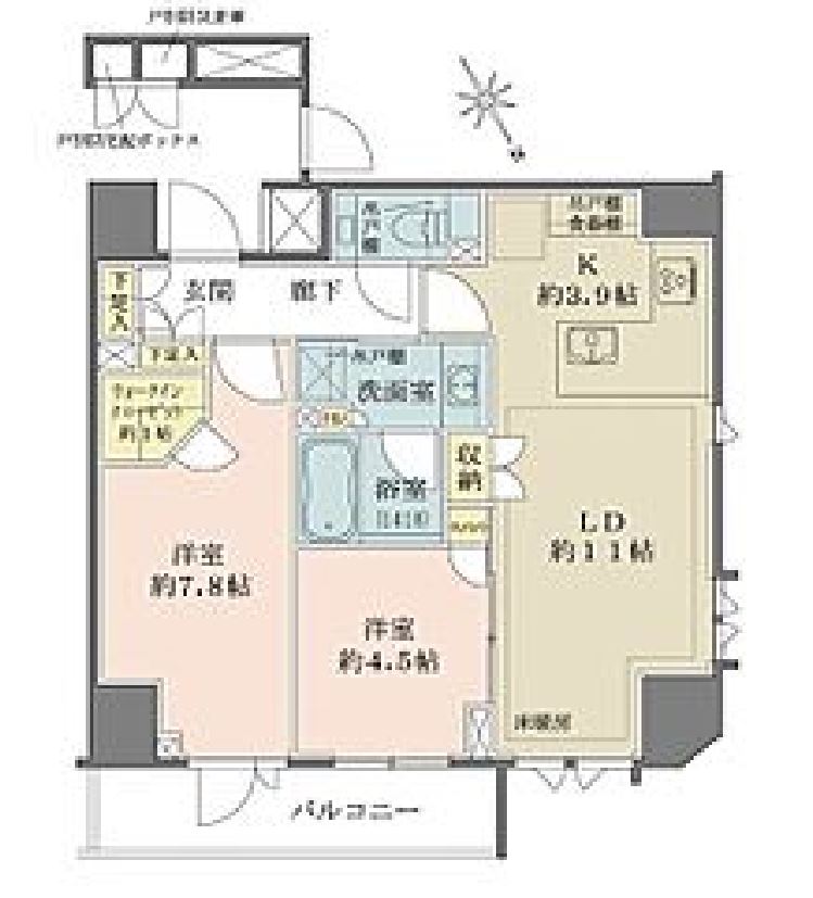 ザ・パークハウス北青山　401号室　間取り