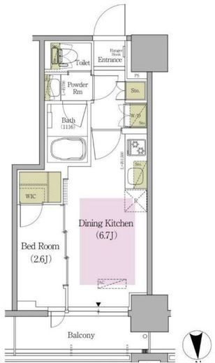 アーバネックス早稲田テラス　1004号室　間取り