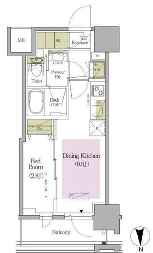 アーバネックス早稲田テラス　502号室　間取り