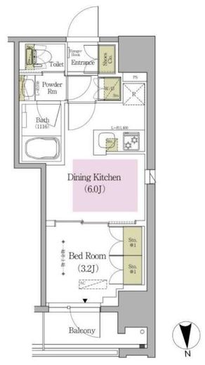 アーバネックス早稲田テラス　806号室　間取り