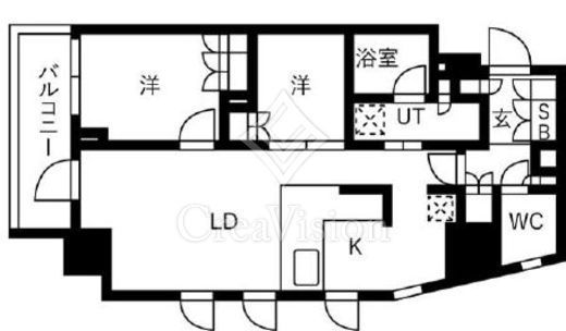 343 RESIDENCE MEGUROⅡ (343レジデンス目黒Ⅱ)　703号室　間取り